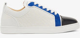 Louis Junior Color-block Woven-leather Trainers